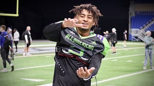 Gators DB Devin Moore at the 2022 Adidas All-American Bowl